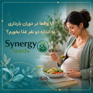 https://synergyseeds.ir/ آیا واقعا در دوران بارداری به اندازه دو نفر غذا بخورم؟