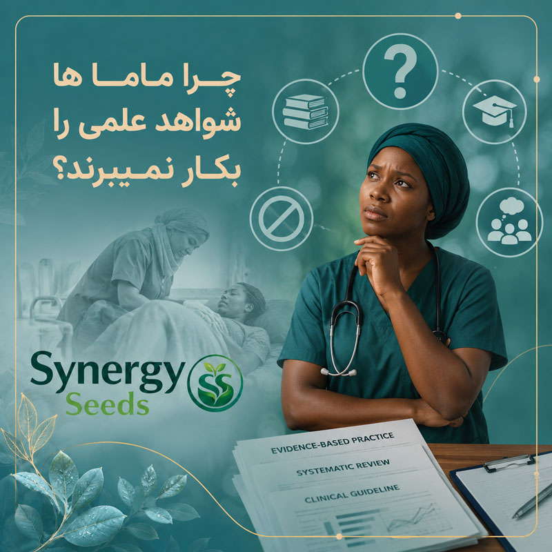 چرا ماما ها گاهی شواهد علمی را در عمل به کار نمیبرند؟ Why don't midwives sometimes apply scientific evidence in practice? سینرژیک سید synergyseeds